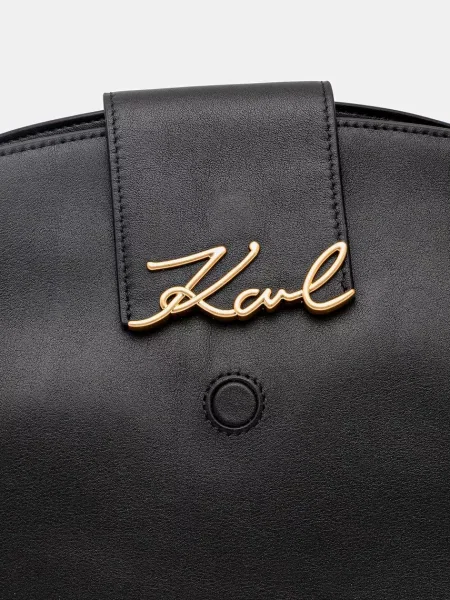 Шкіряна сумочка Karl Lagerfeld K/SIGNATURE чорний