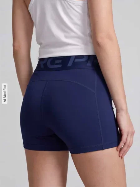 Dopasowane koszulka sportowa z technologia dri-fit model Pro Sculpt' Nike Training granatowa