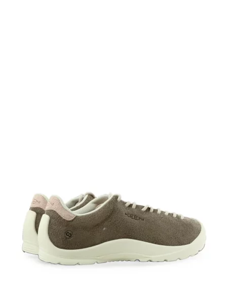 Велурени маратонки Keen Footwear с връзки кафяво