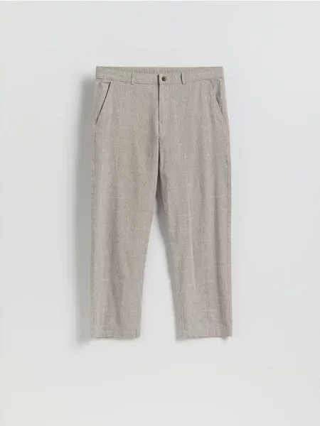 Reserved Pantaloni jogger cu conținut ridicat de in multicolor