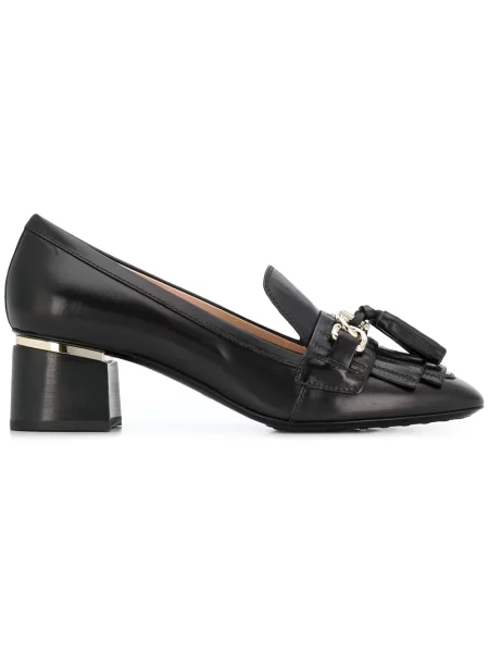 Blokk sarkú loafer Tod's fekete