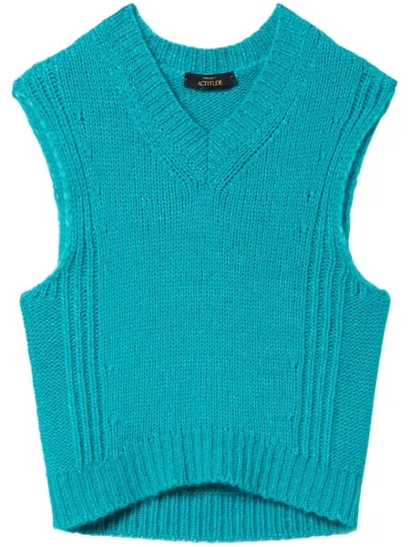 Top Twinset tricotate albastru