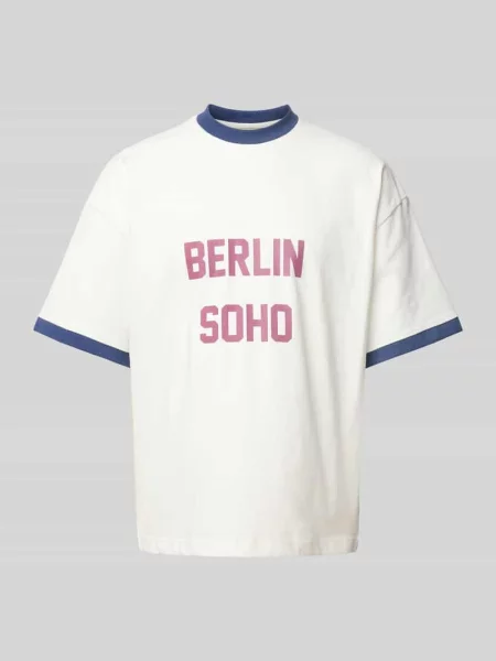 T-shirt z nadrukiem z logo model ‘SoHo’ Prohibited biała