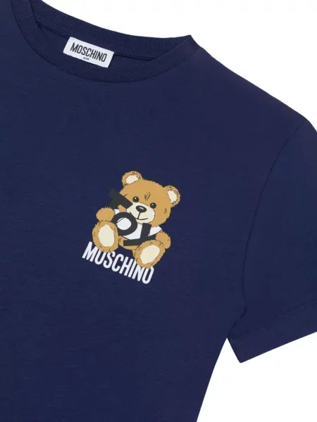 Koszulka dziecięca Moschino niebieska