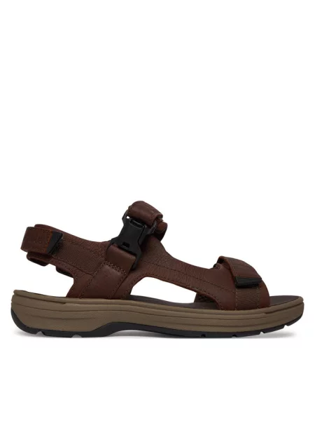 Sandały Clarks brązowe