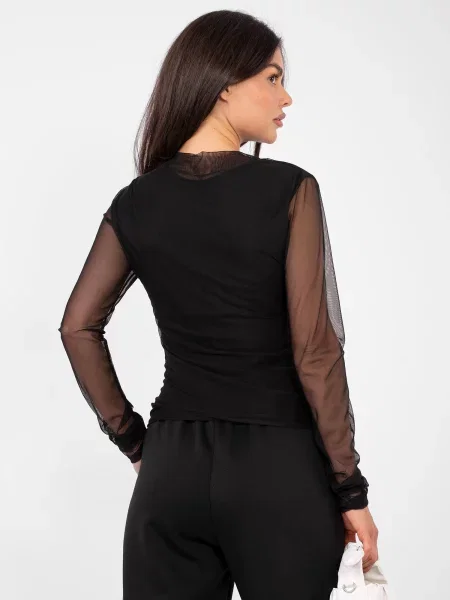 Bluză Factory Price transparente negru