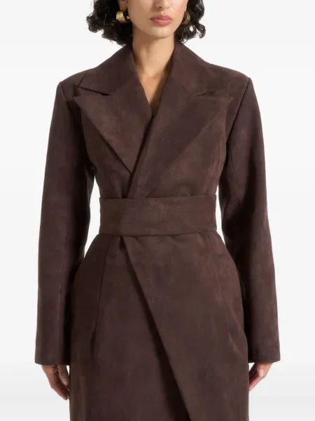 Palton Manière De Voir din piele de căprioară maro