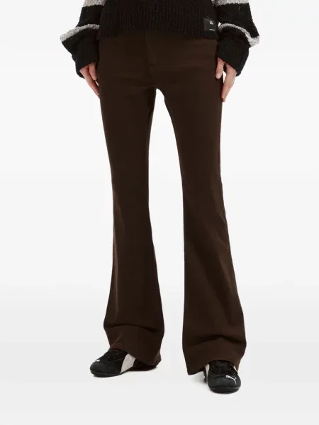 Pantaloni Izzue evazate maro
