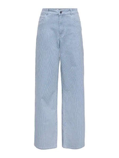 ONLY Pantaloni ONLRINE albastru alb