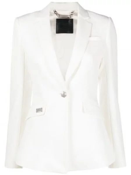 Stras sacou Philipp Plein alb