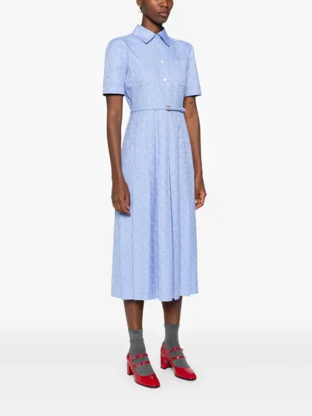 Μίντι φόρεμα Gucci με σχέδιο μπλε