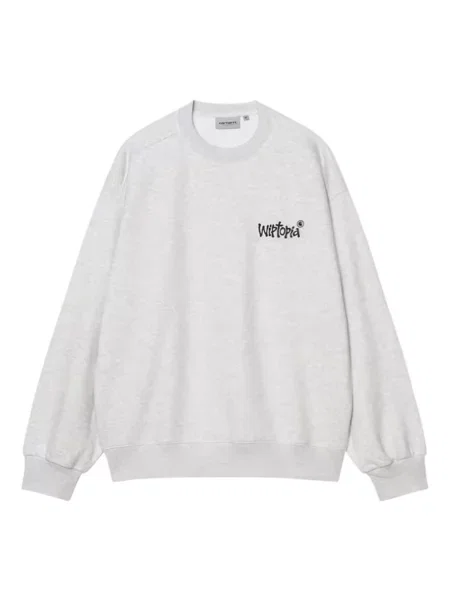 Carhartt WIP bluza Wiptopia Sweat szary z nadrukiem biała