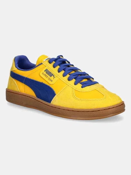 Puma sneakersy zamszowe Super Team PARMA Sport żółty