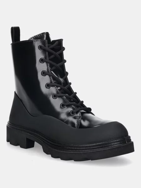 Rochie Ecco din piele de costum negru