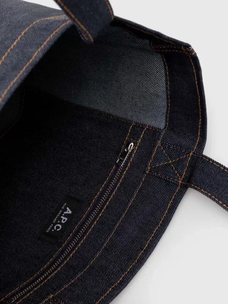 Сумка A.P.C. tote axel синій