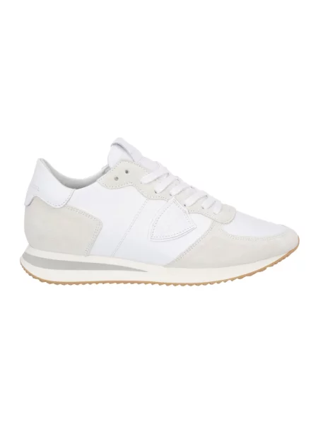 Sneakersy Philippe Model zamszowe białe