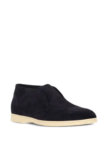 Pantofi loafer Doucal's din piele de căprioară albastru