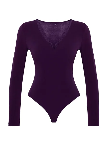 Trendyol Tricou body mov vânătă