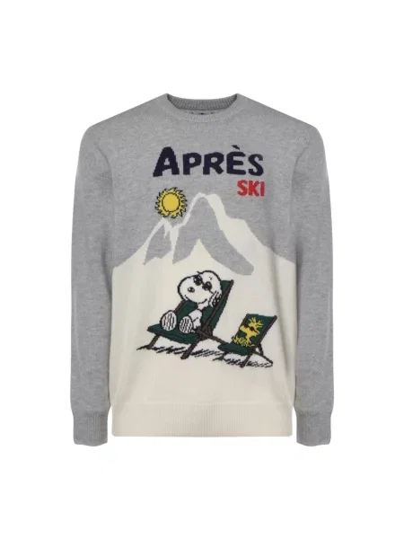 Sweter Mc2 Saint Barth wełniany szary
