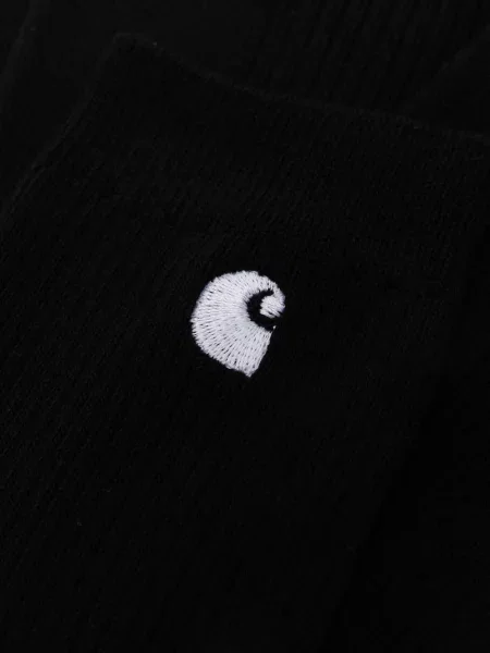 Siuvinėtos megztos kojines Carhartt Wip juoda