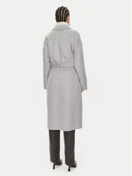 Calvin Klein Vilnonis paltas Oversize pilka