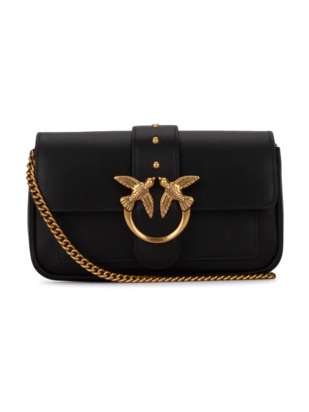 PINKO Torebki Kobieta ONE SIZE Skóra Pocket Love Bag One Simply czarny