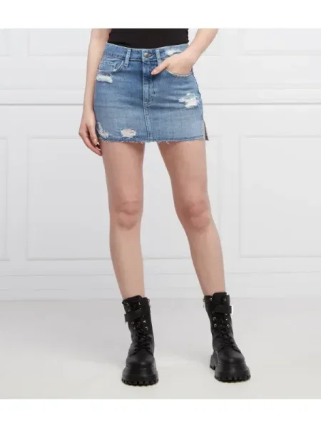 Superdry De blugi fustă VINTAGE albastru