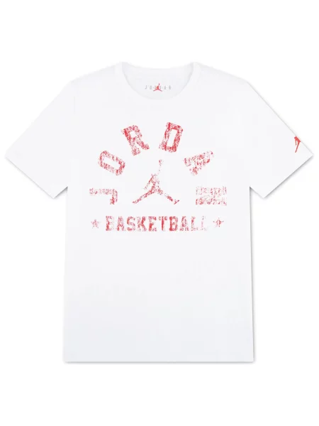 Koszulka Jordan Jdb Mf Df Sprt Arch Ss Tee Dzieci biała