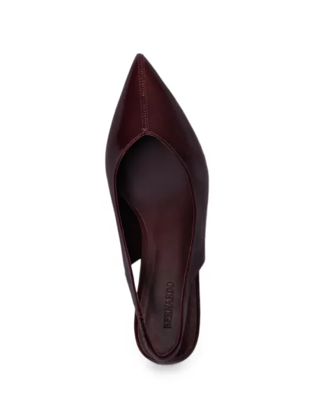 Pantofi cu toc Bernardo slingback roșu