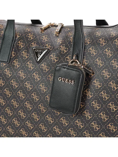 Guess kabelka typu shopper dámska z imitácie kože LATONA hnedá