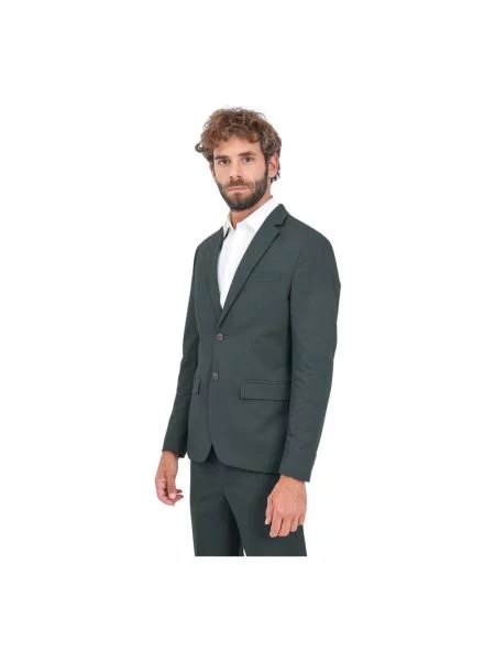 Marynarka na 2 o kroju slim fit z kieszenią z patką Selected Homme czarna