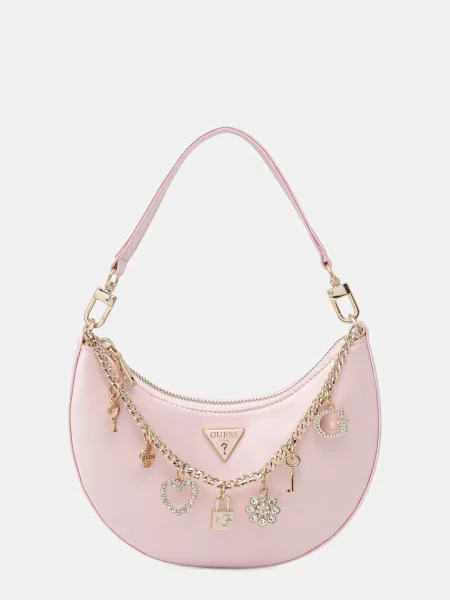 Guess torebka rogal TASMIN różowa