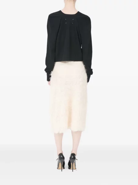 Cardigan Maison Margiela de lână negru