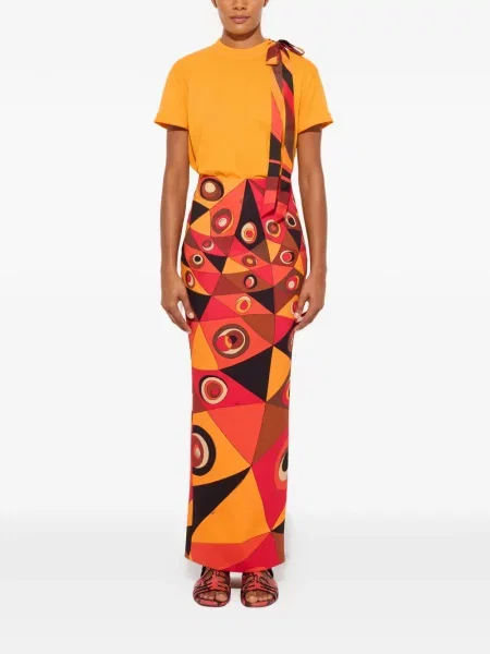 Tricou Pucci de mătase portocaliu
