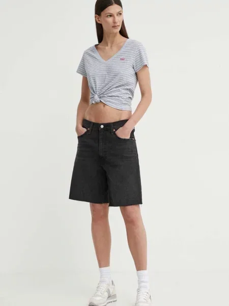 Levi's tričko PERFECT V šedé