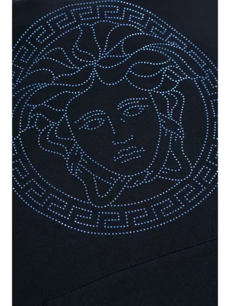 Bluza z kapturem dziecięca Versace niebieska