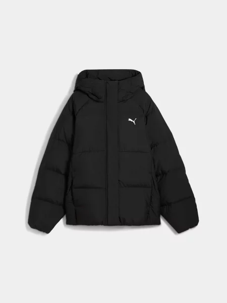 Пуховик PUMA Hooded Down Puffer Jacket комбінований верх чорний