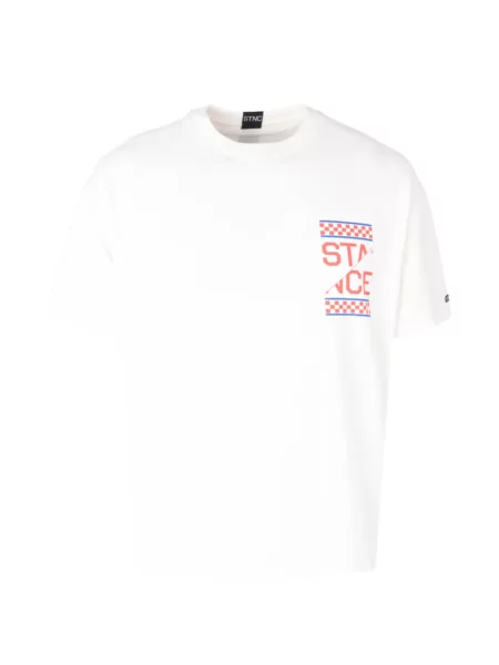 Tricou Stance cu imagine alb