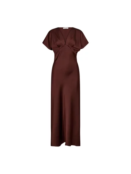 Sukienka Co'couture garniturowa brązowa