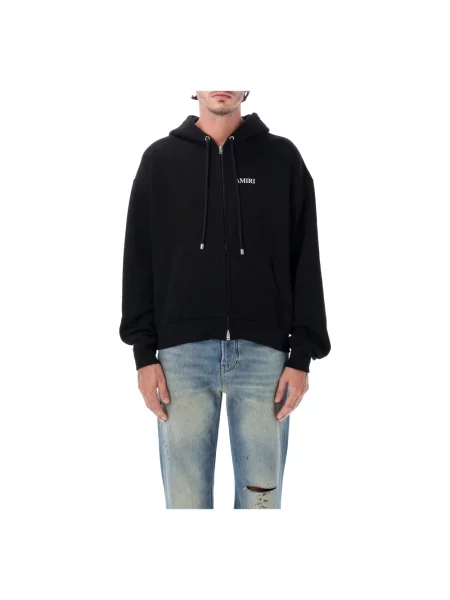 Bluza z kapturem Amiri z kapturem czarna
