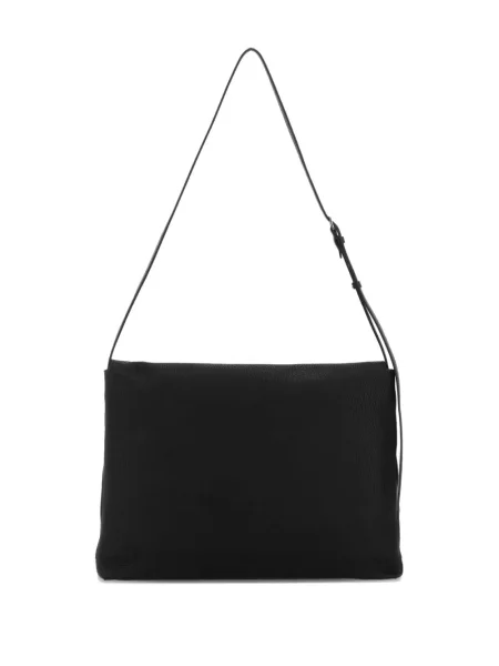 Geanta de piele The Row din piele negru