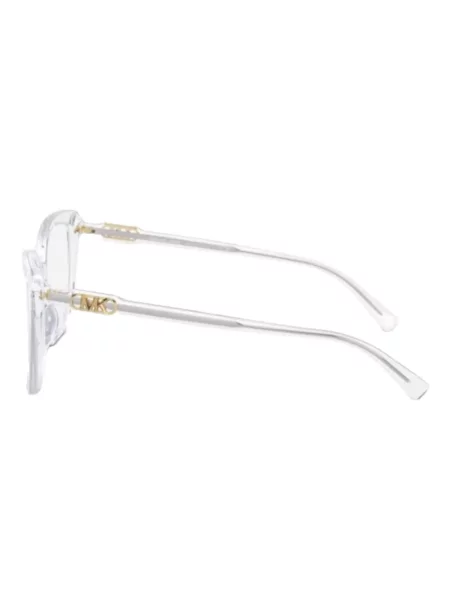 Ochelari de soare Michael Kors cu imprimeu geometric alb