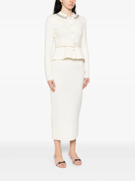 Rochie Self-portrait de costum alb