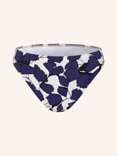 Maryan Mehlhorn Basic Bikinové Kalhotky Blue Leaves modrá/ krémová černá