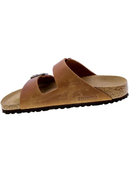 Birkenstock De piele șlapi Arizona | narrow fit maro