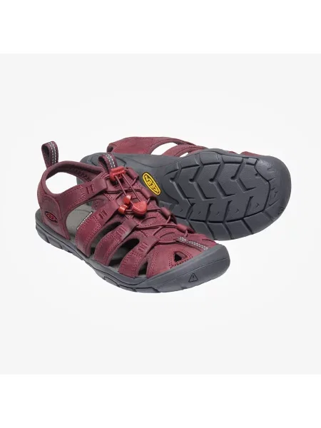 Сникърси KEEN Clearwater Cnx Leather Wine/ Red Dahlia EUR червено