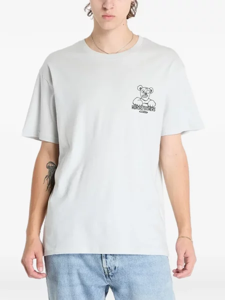 Ursuleț de pluș tricou Horsefeathers cu imagine gri