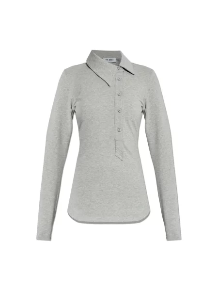 Koszulka The Attico asymetryczna szara