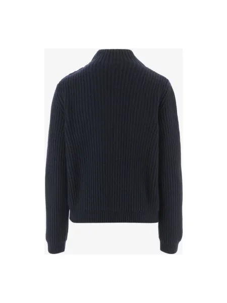 Sweter z golfem Ferragamo niebieski