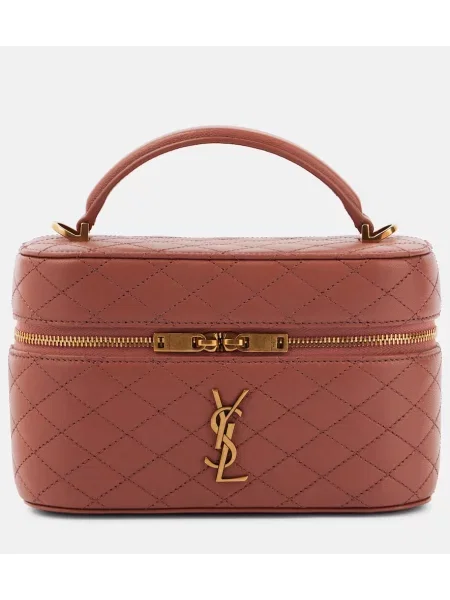 Geanta de piele Saint Laurent din piele roz